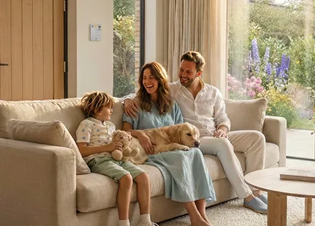 Familia protegida con Movistar Prosegur Alarmas